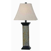 Suffield One Light Table Lamp in Natural Slate (Set of two)