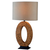 Burl Table Lamp