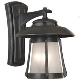 Laguna  Outdoor Wall Lantern in Ebony Pearl