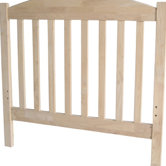 Unfinished Wood Slat Headboard