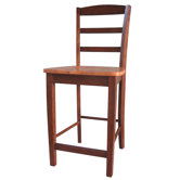Madrid 24" Counter Height Stool in Cinnamon / Espresso