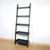 Casual Dining 5 - Tier Leaning Shelf  in Black