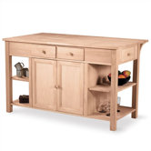 Unfinished Kitchen Island