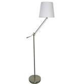 Adjustable Floor Lamp in Brushed Nickel