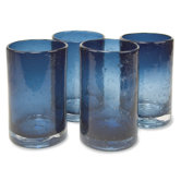 Iris Highball Glass in Slate Blue (Set of 4)