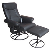 Heated Reclining Massage Chair with Ottoman
