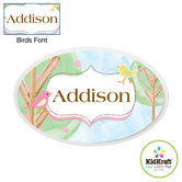 Personalized Birds Oval Wall Plaque