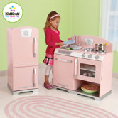 Pink Retro Kitchen & Refrigerator
