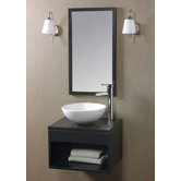 Catalina 22" Wall Mount Bathroom Vanity in Black