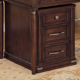 Keystone Mobile Pedestal in Tawny Brown