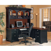 Marlowe Right Computer L-Shape Desk with Hutch