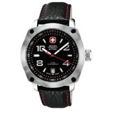 Outback Watch with Black and Red Dial, Black Strap