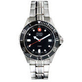 Alpine Diver Watch with Black Dial and Bracelet