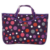 Small Neoprene Laptop Sleeve in Bouncing Ball Berry