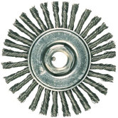Full Cable Twist Knot Wheels - 4" full cable mini knotwheel .014 cs wire