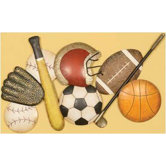 Sports Collage Wall Art - 18" x 29"