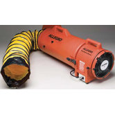 8" DC Plastic Com-PAX-ial Blower With Canister And 15' Flexible Duct