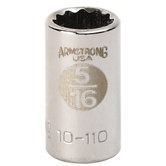 1/4" Dr. Standard Sockets - skt 1/4dr 6pt 5/16