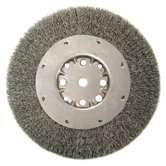 Medium Face Crimped Wire Wheels-DMX Series-1 Dense Section - dmx6 .020"x6"x34" carbonwire brush crimped wir