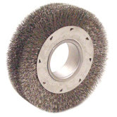 Wide Face Crimped Wire Wheels-DH Series - dh8 8" .014 wide face wire wheel w/2" arbor