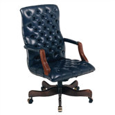 Tufted High-Back Leather Swivel / Tilt Office Chair