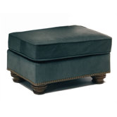 Carlton Leather Ottoman