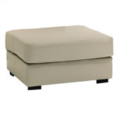 Baldwin Leather Cocktail Ottoman
