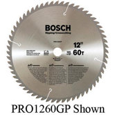 Professional Series Circular Saw Blade For Ripping/Cross Cutting With 60 TPI, 1" Arbor, 10&deg; Hook Angle