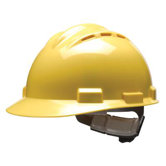 Series Yellow Vented Safety Cap With 4 Point Pinlock Headgear And Cotton Browpad