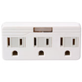 3 Outlets Wall Adaptor with Night Light