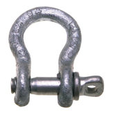 419 Series Shackles - 419 3/8" 1t shackle w/screw pin carbon