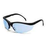 Klondike&reg; Safety Glasses With Black Frame And Light Blue Lightweight Polycarbonate Lens (12 Per Box)