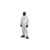 ProShield&reg; NexGen� White Coverall With Zipper Front Attached Hood And Elastic Wrists Ankles And Face