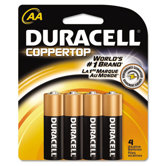 Coppertop Alkaline Batteries, AA, 4/pack
