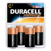 Alkaline Battery, Size C, 4/PK