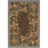 Colonial Black Jungle Rug