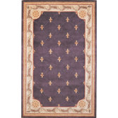 Jewel Grape Fleur-De-Lis Rug