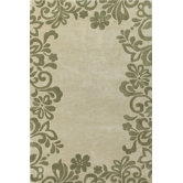 Bali Sand/Sage Flora Border Rug