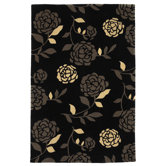 Bali Floral Silhouette Midnite Rug