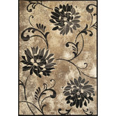 Onyx Beige/Black Flora Rug
