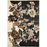 Onyx Charcoal/Ivory Bouquet Rug