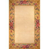 Chateau Ivory Rose Border Rug