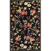 Sonesta Black Floral Rug