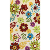 Sonesta Ivory Retro Floral Rug