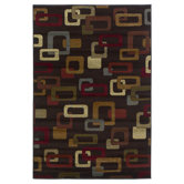 Lifestyles Mocha Frames Rug