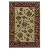 Lifestyles Ivory/Red Kashan Rug