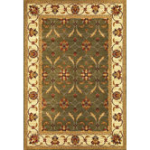 Lifestyles Green/Ivory Agra Rug