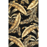 Sparta Black Ferns Rug