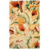 Catalina Ivory Calla Lillies Rug