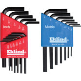 18 Piece Set Standard & Metric Hex Keys 10518